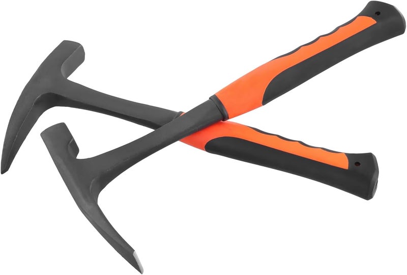 FUNSUEI 2 PCS Small Rock Pick Set, All Steel Rock Pick with Flat and Pointed Head, Non-skid Handle, 28oz, 30oz - Image 4